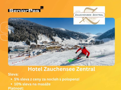 Hotel Zauchensee Zentral - zimní dovolená v Rakousku - slevový kupón