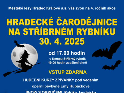 Hradecké čarodějnice na Stříbrném rybníku